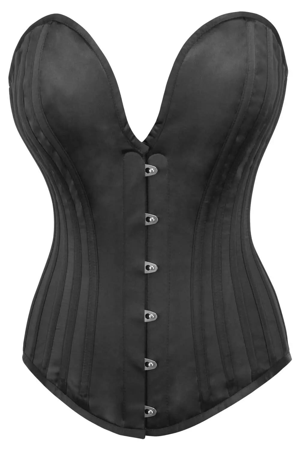 Korsett Overbust Marise Schwarzer Satin – CWSALE (BC-002)