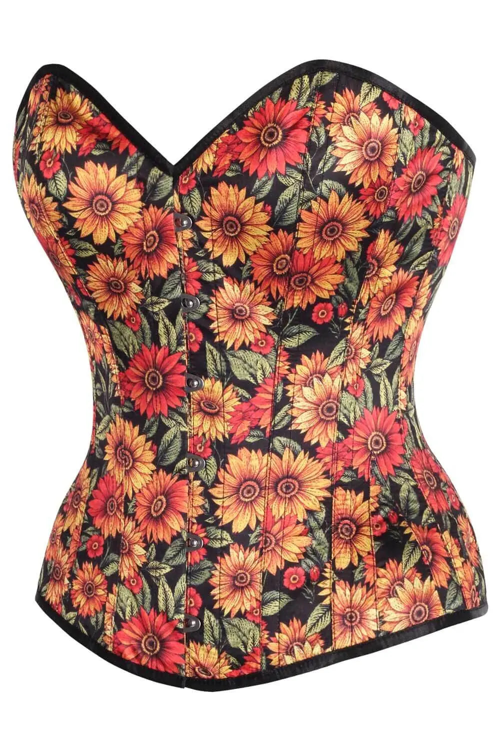 Korsett Hailee Sunflower Overbust – Blumenmuster Elegant
