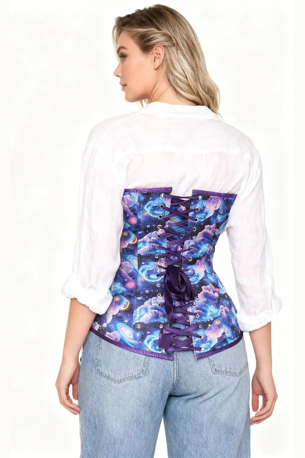 Corset Alyvia Galaxy Overbust – Design Celestial Elegant