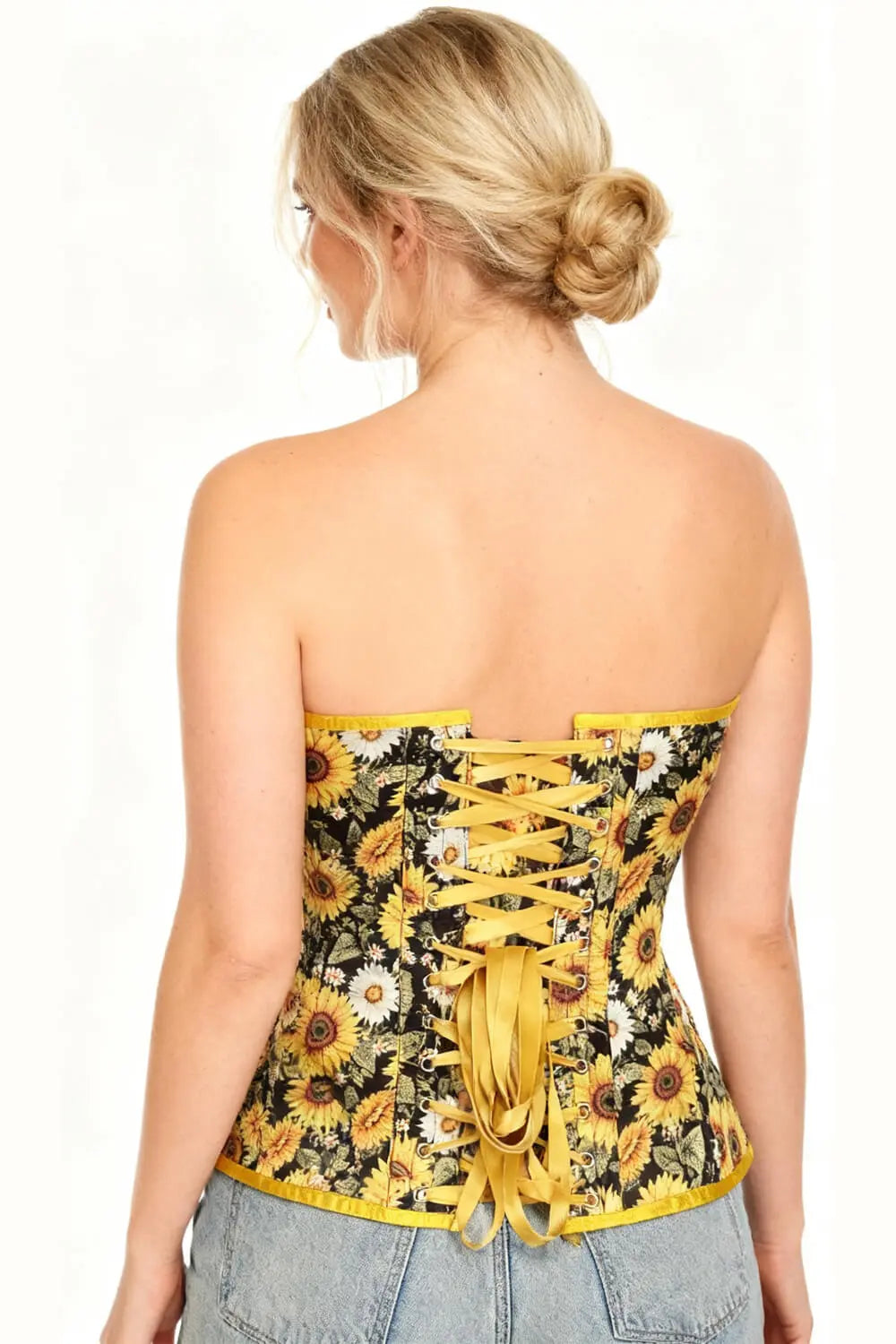 Gorset gorsetowy Emmarie Sunflower Daisy Garden – Elegancki Gorset Kwiatowy na Specjalne Okazje