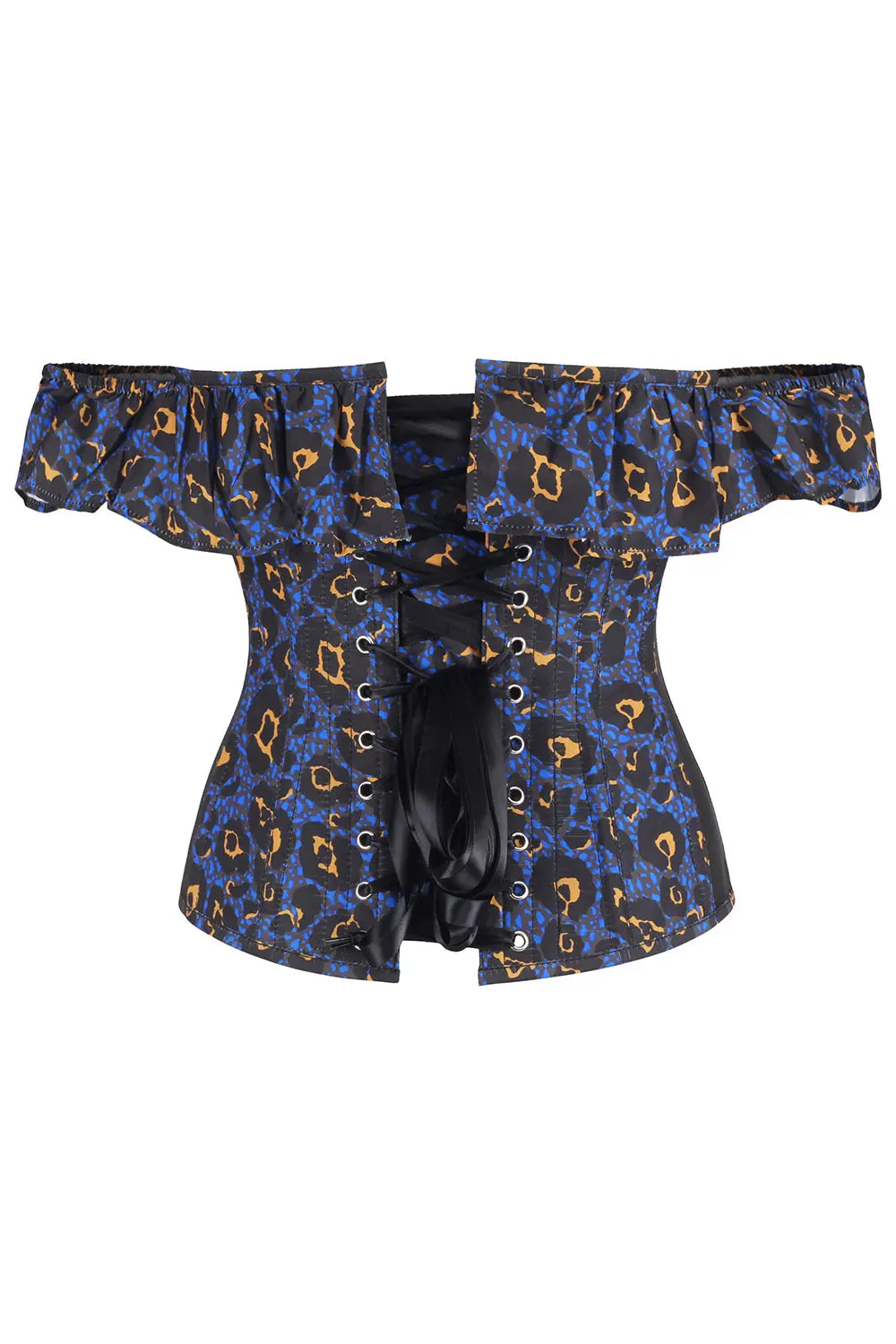 Gorset Brandyce Leopard Off Shoulder – odważny styl i podkreślona kobieca sylwetka