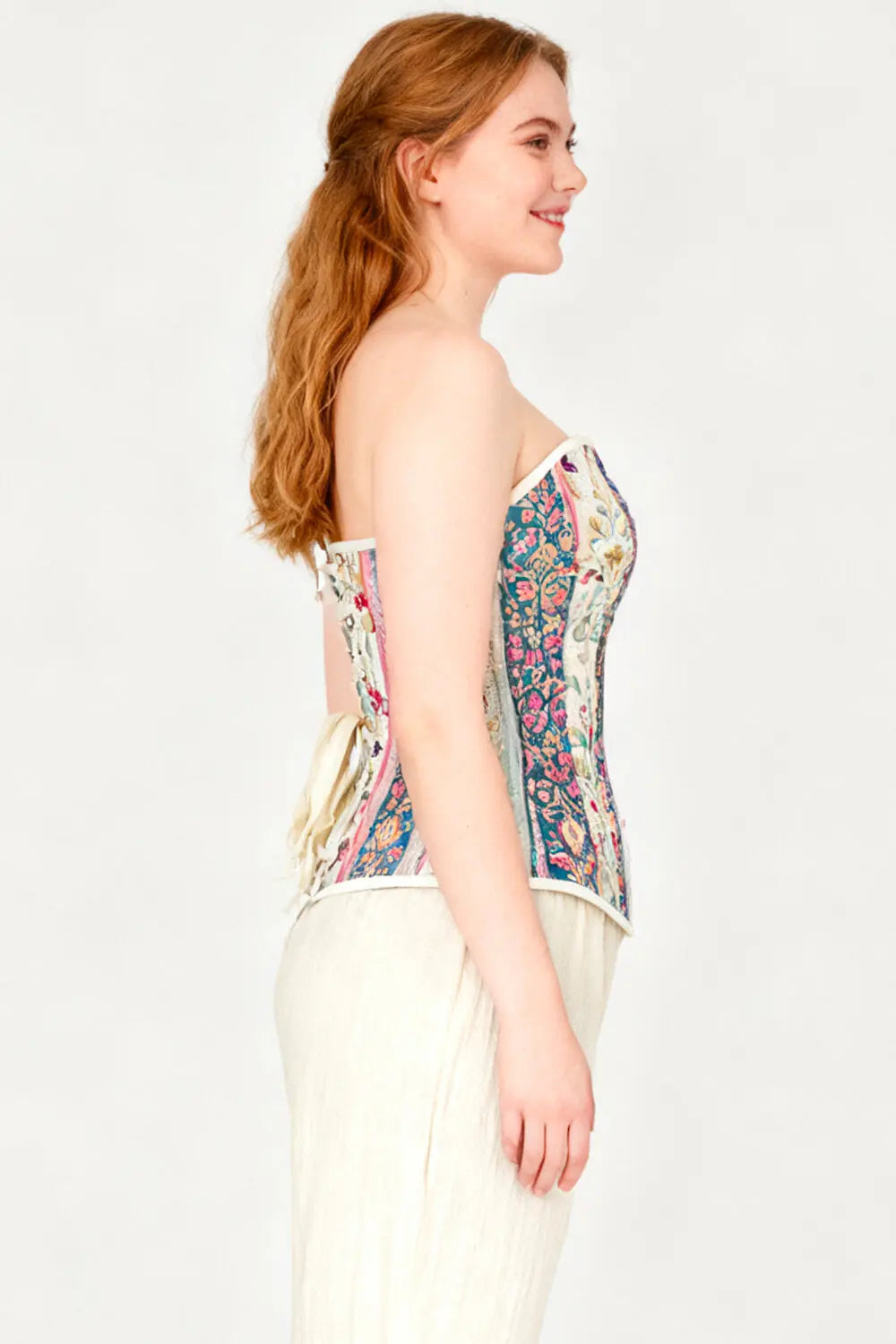 Gorset Overbust Chanae Pastel Floral – Luxenoir (T137-001)