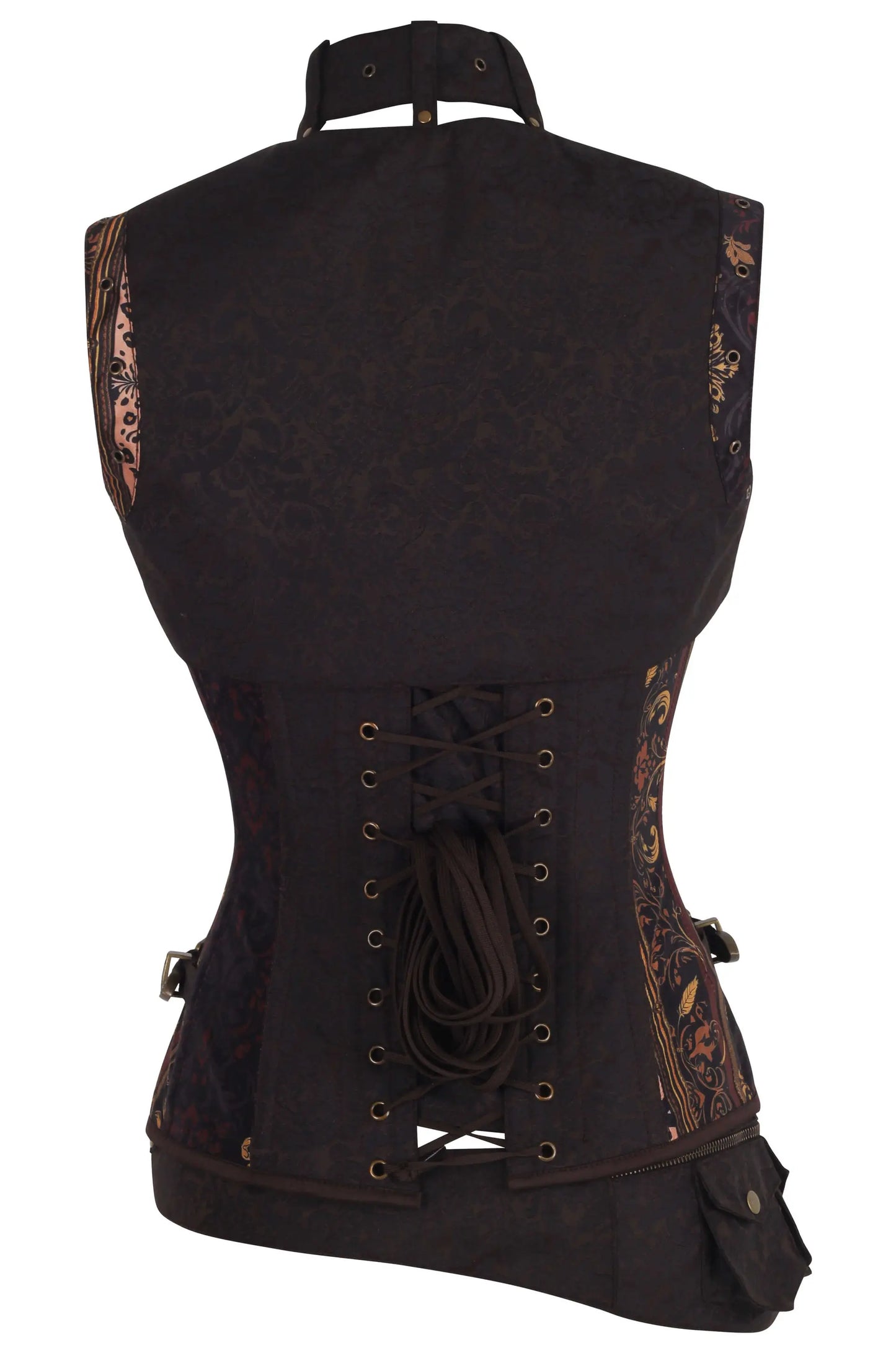 Sharita Steampunk Leopard Baroque Overbust Corset – gotycka elegancja i śmiały styl