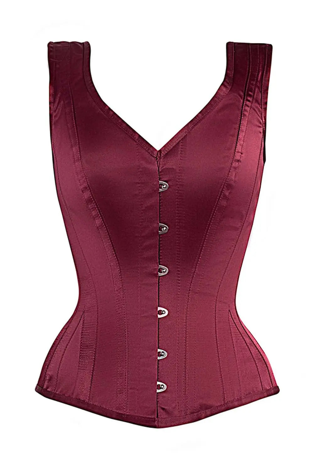 Corset Lavita Burgundy Satin Overbust