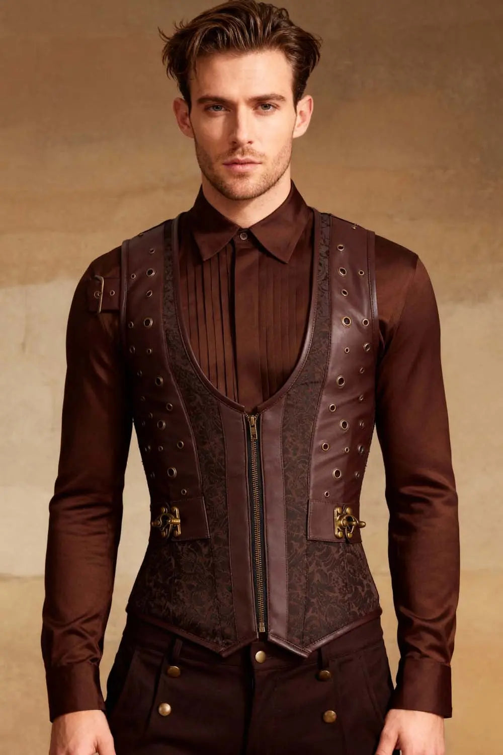 Edlef Underchest Steampunk Bărbați – Corset Vesta