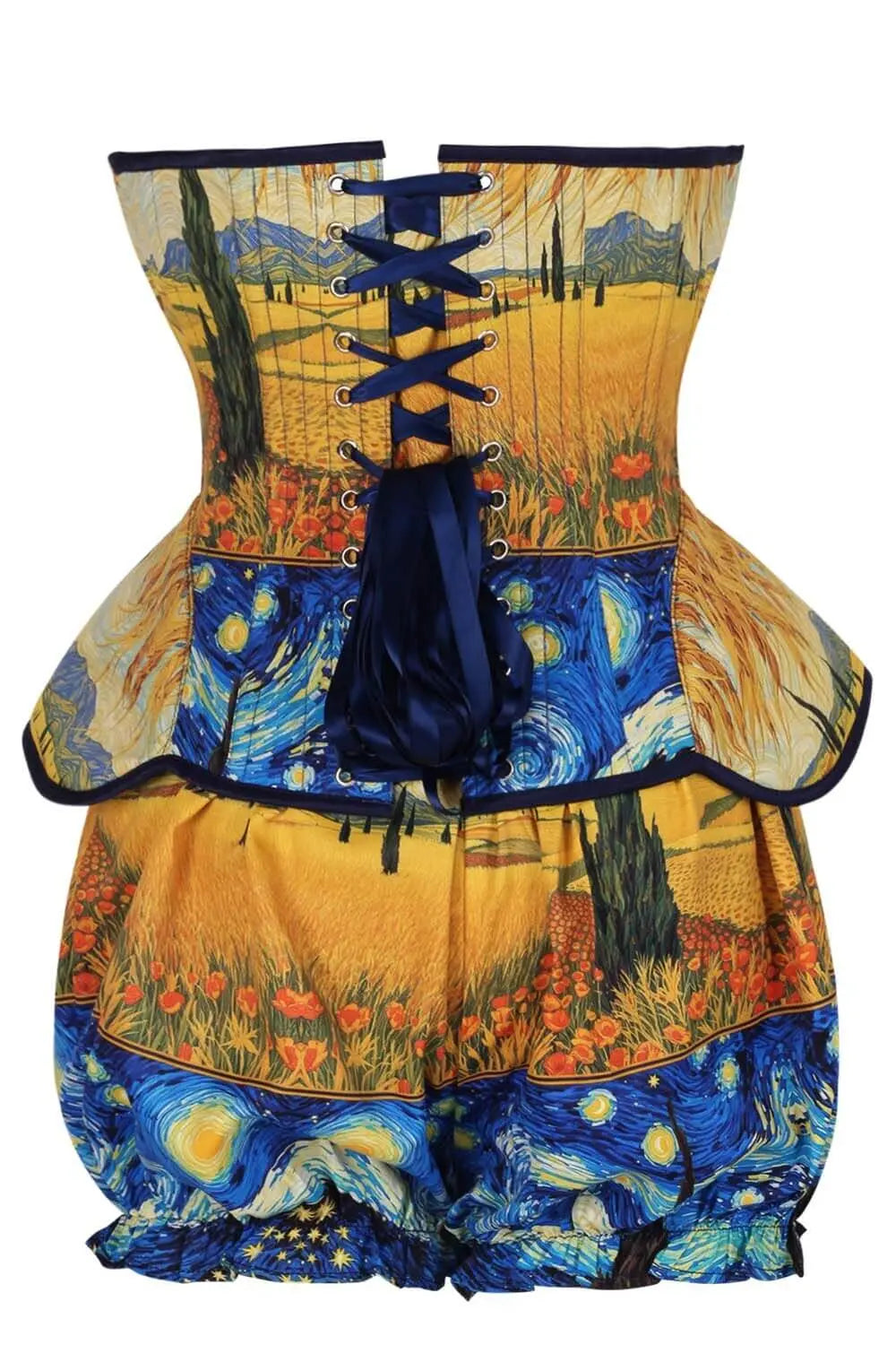 Kaylan Wheatfield Corset și Pantaloni Scurți Bufanți Set