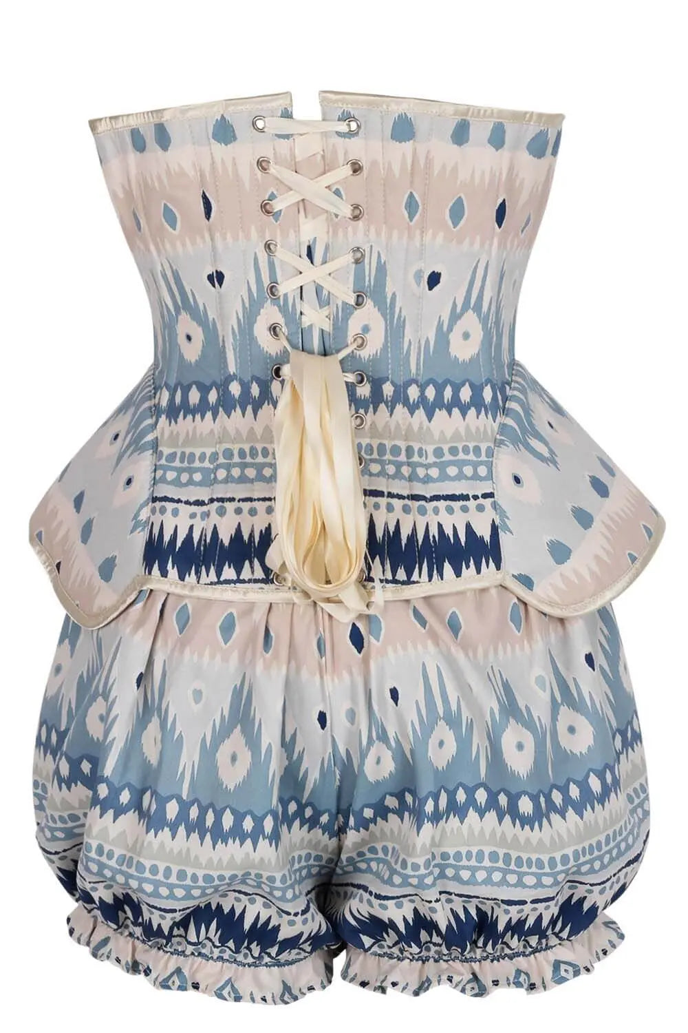 Shawnna Korsett und Shorts mit Bohemian-Ikat-Muster