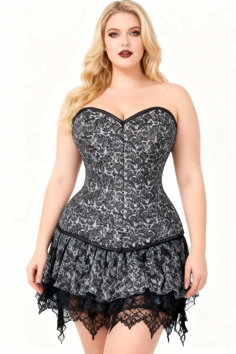 Corset Sedonia Brocade Overbust pentru Antrenament Talie