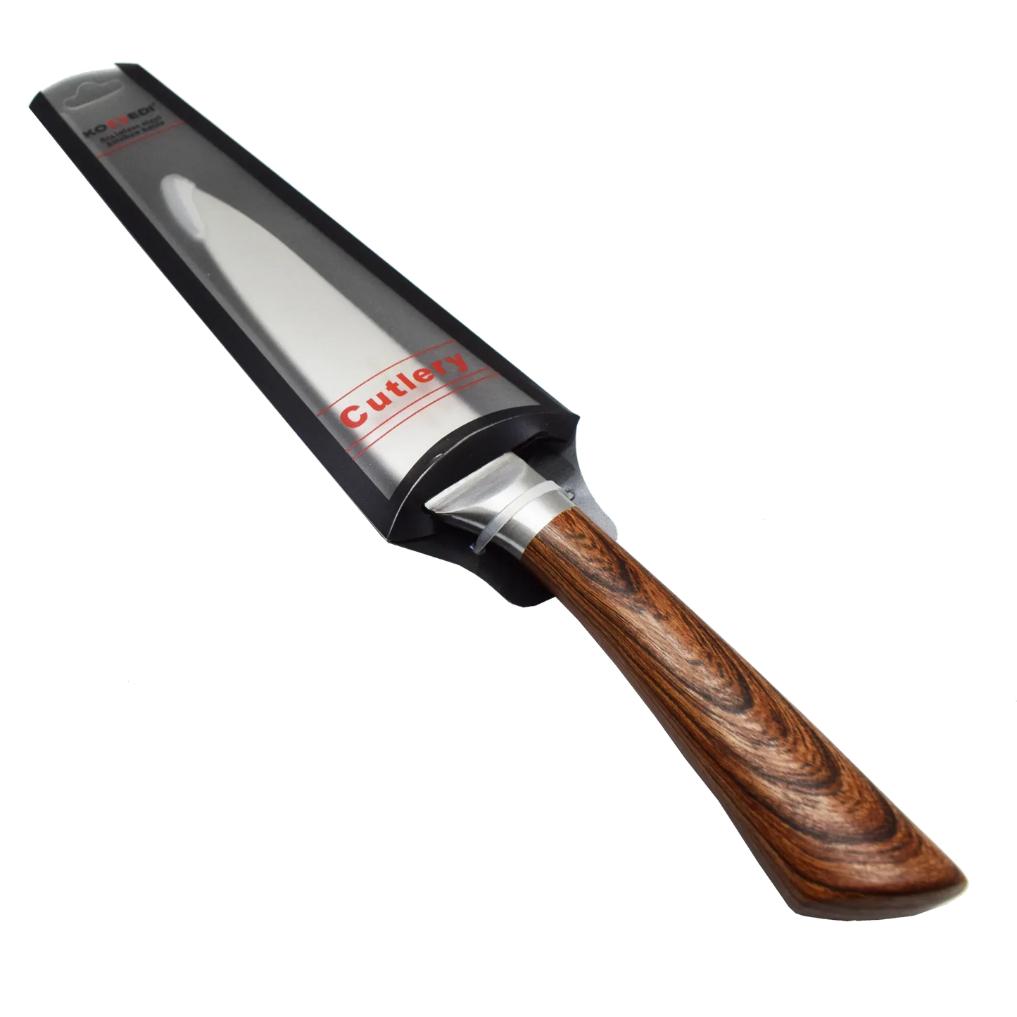 Cutit pentru legume, Naimeed, gama Konedi, otel inoxidabil, maner imitatie lemn, 12.5 cm