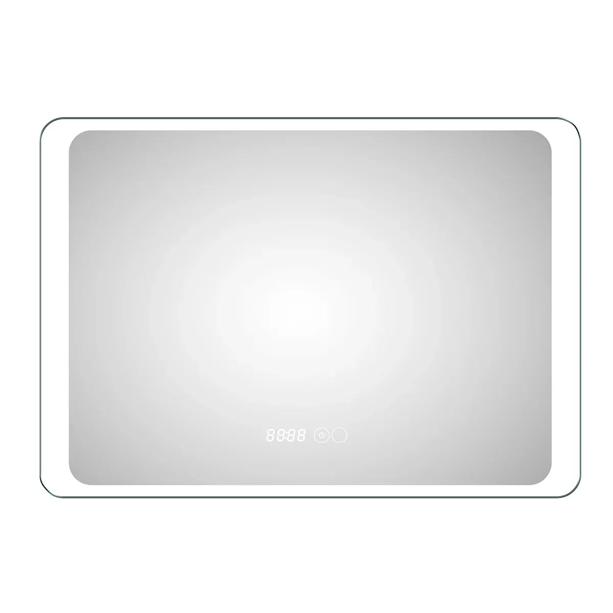 Oglinda baie, sistem iluminare LED, IP44, 120x70cm, Dezaburire, Touch, Ceas