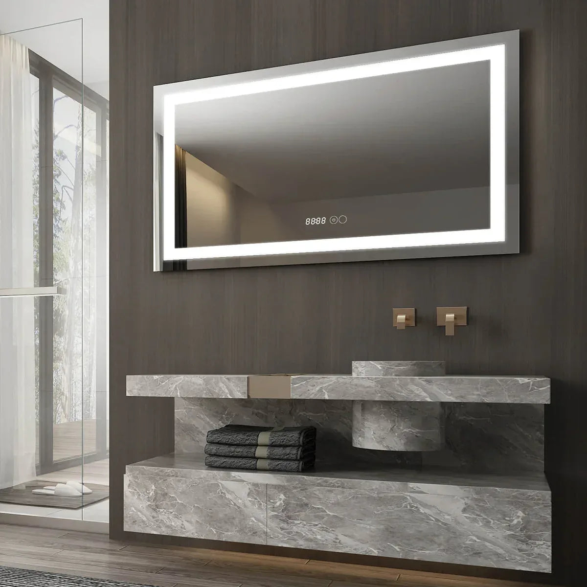 Oglindă baie LED D4228 120x70 cm