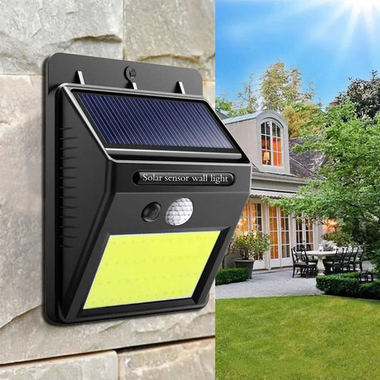 Lampă solară cu LED și senzor de mișcare PIR – iluminat automat, eficient și ecologic