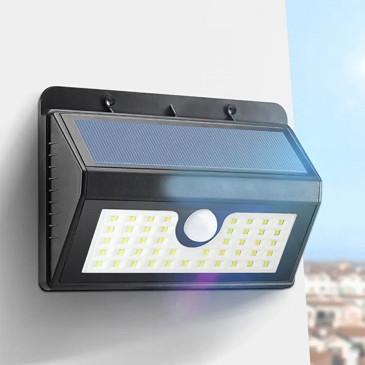Lampă solară LED cu senzor de mișcare PIR – iluminare automată și eficientă pentru exterior