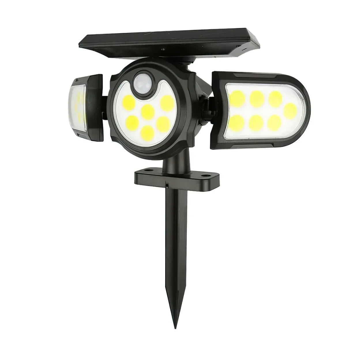 Lampa solara, cu senzor de miscare, lumina LED, acumulator, Naimeed, COB 140 LED-uri