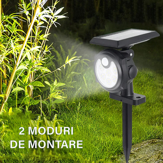 Lampa solara, cu senzor de miscare, lumina LED, acumulator, Naimeed, 26 LED-uri