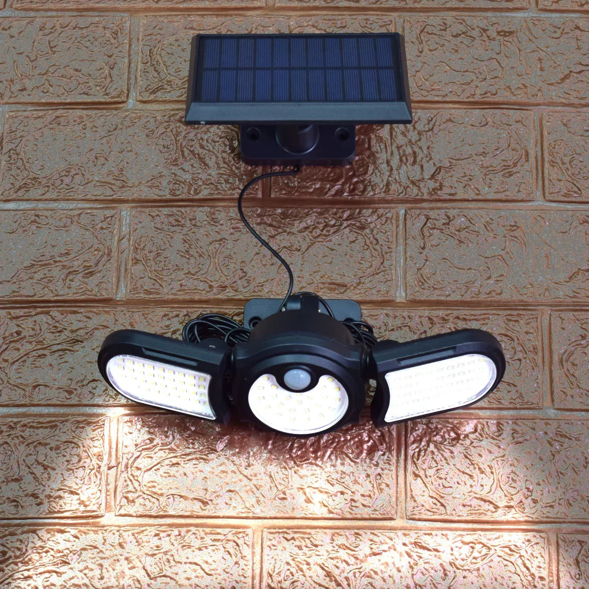 Lampa solara, cu senzor de miscare, lumina LED, acumulator, Naimeed, 112 LED-uri