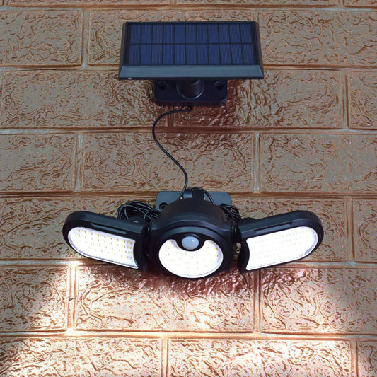 Lampa solara, cu senzor de miscare, lumina LED, acumulator, Naimeed, 112 LED-uri