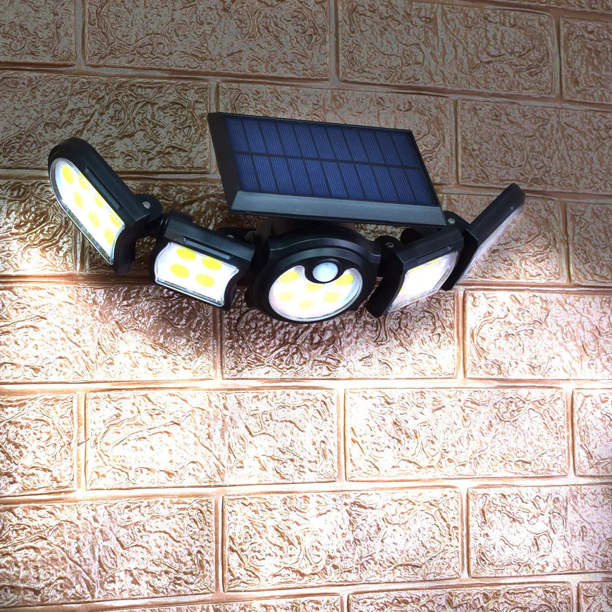 Lampa solara, cu senzor de miscare, lumina LED,  acumulator, Naimeed, COB 196 LED-uri