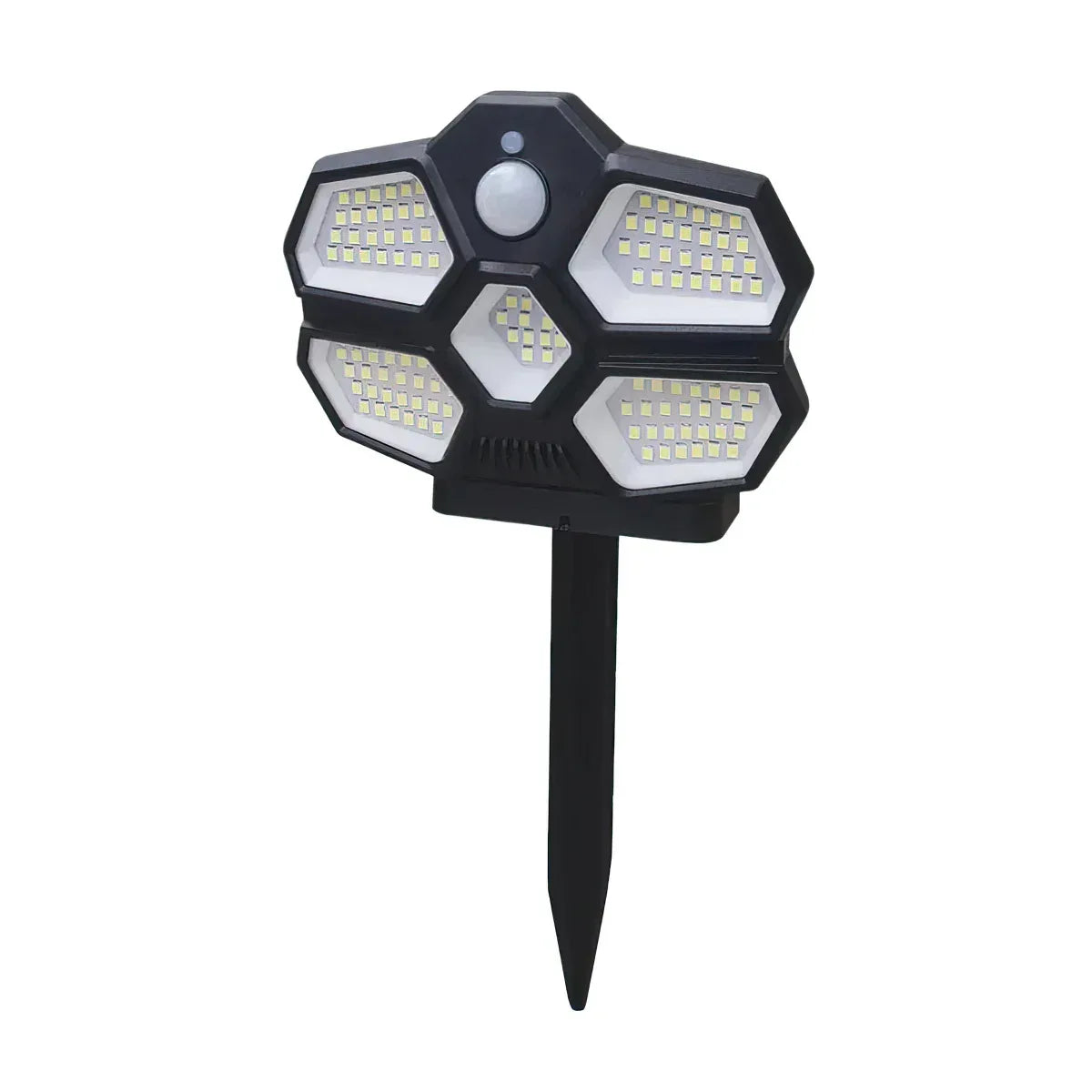 Lampa solara, cu senzor de miscare, lumina LED,  acumulator, Naimeed, 124 LED-uri