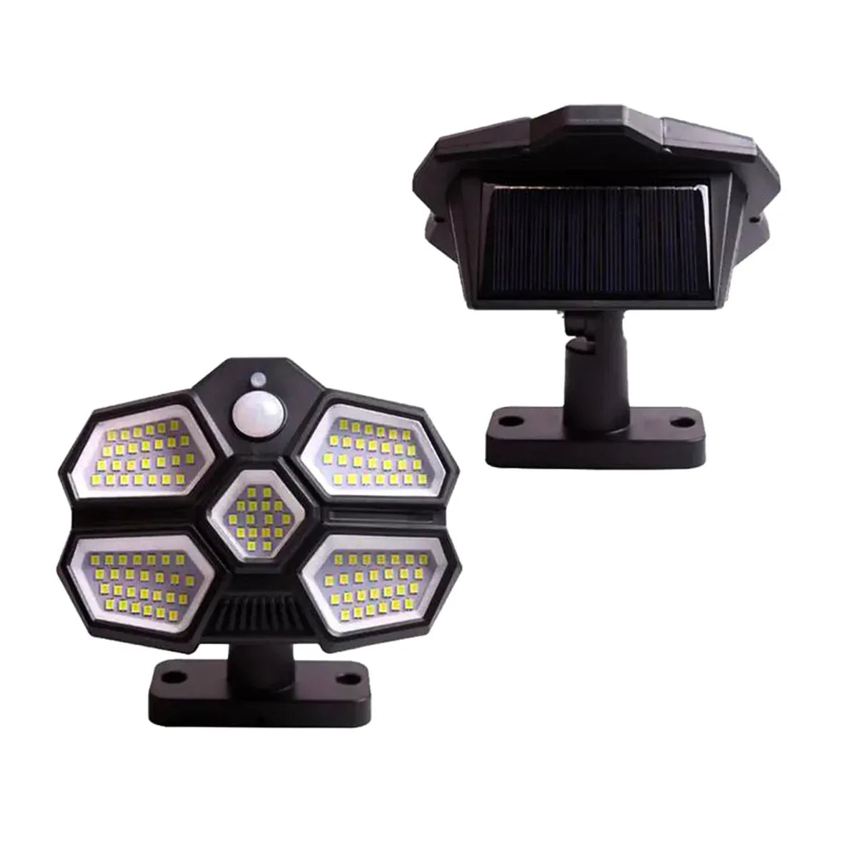 Lampa solara, cu senzor de miscare, lumina LED,  acumulator, Naimeed, 124 LED-uri