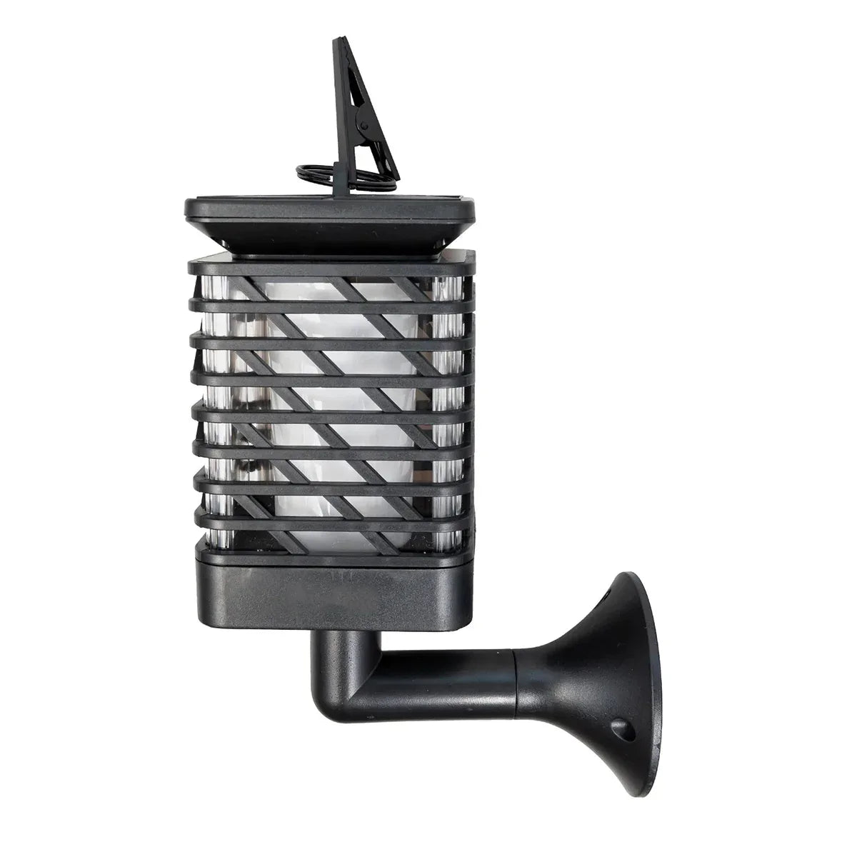 Lampa solara, efect de flacara, lumina LED, acumulator, Naimeed