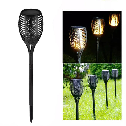 Lampa solara, efect de flacara, lumina LED, acumulator, Naimeed, 33 LED-uri