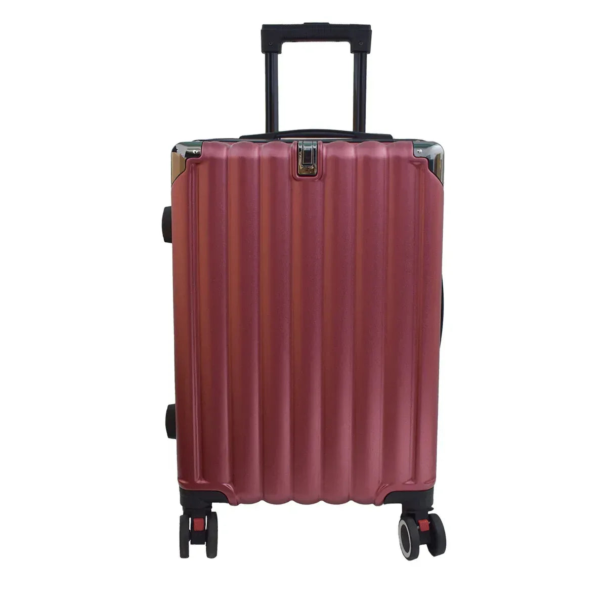 Troler voiaj, Naimeed , 4 roti duble 360 grade, ABS, inchidere cifru, Rosu, 50x31x79cm