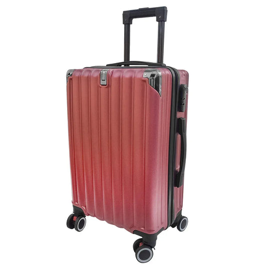 Troler voiaj, Naimeed , 4 roti duble 360 grade, ABS, inchidere cifru, Rosu, 50x31x79cm