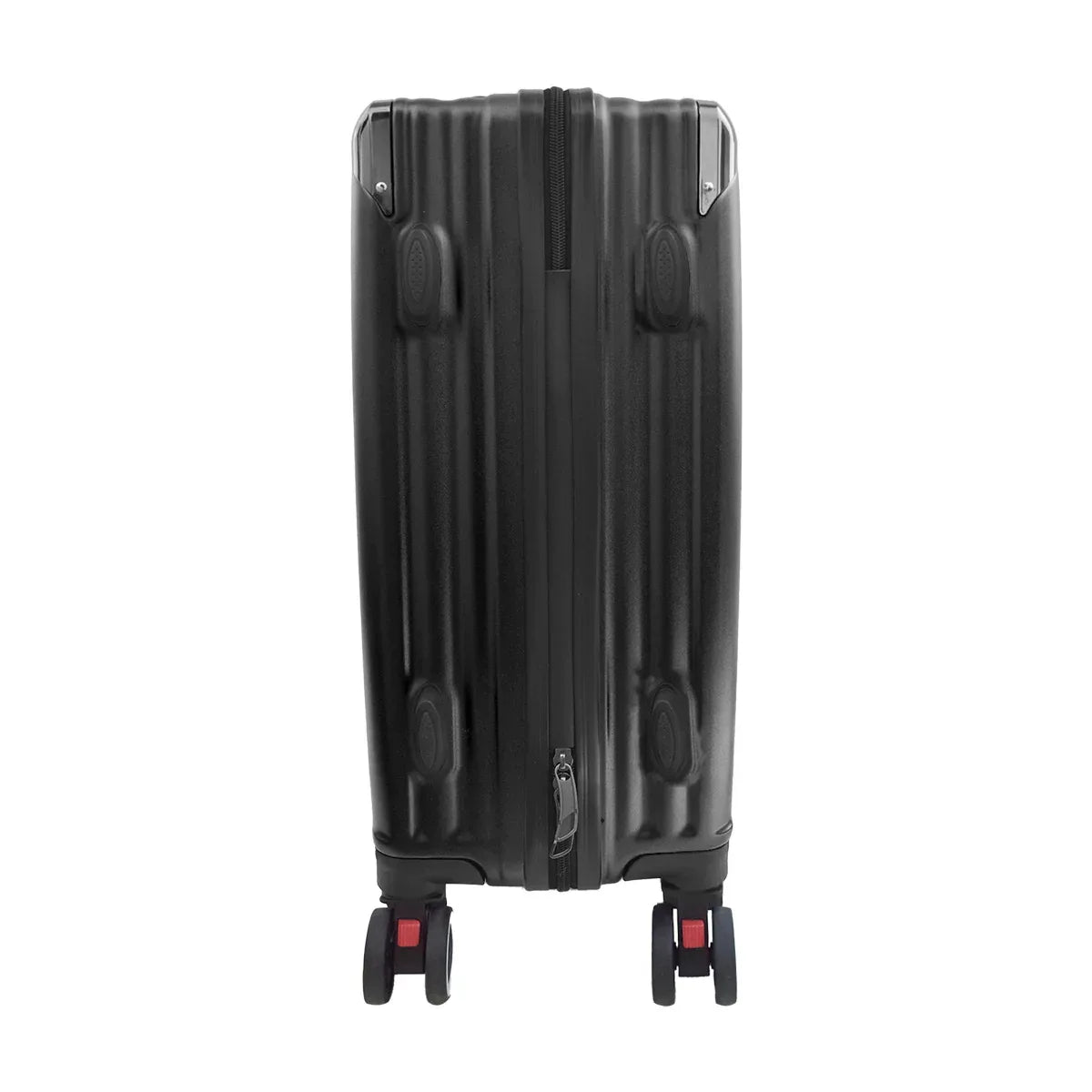 Troler voiaj, Naimeed, 4 roti duble 360 grade, ABS, inchidere cifru, Negru, 42x27x68cm