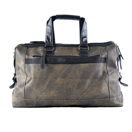 Geanta voiaj, pentru avion, piele ecologica, Naimeed, Companion, Verde militar, 45x20x30cm