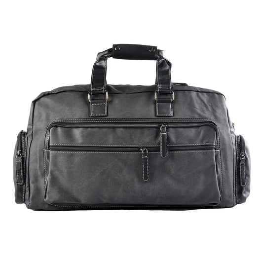 Geanta voiaj, pentru avion, piele ecologica, Naimeed , Companion, Gri, 48x17x27cm