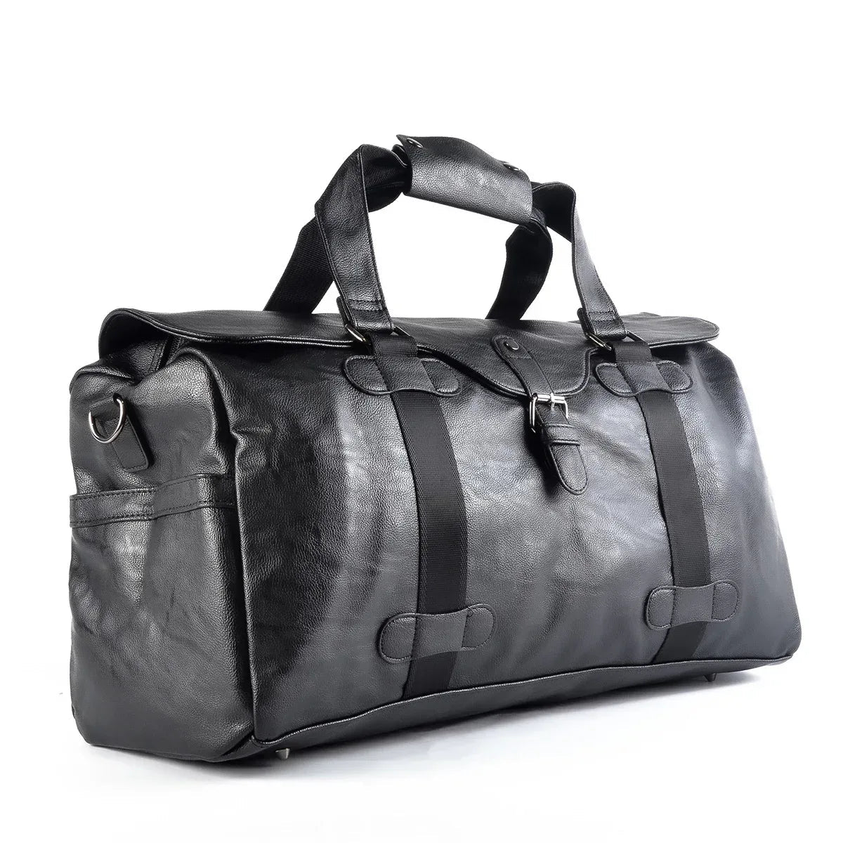 Geanta voiaj, pentru avion, piele ecologica, Naimeed, Companion, Negru, 48x20x23cm