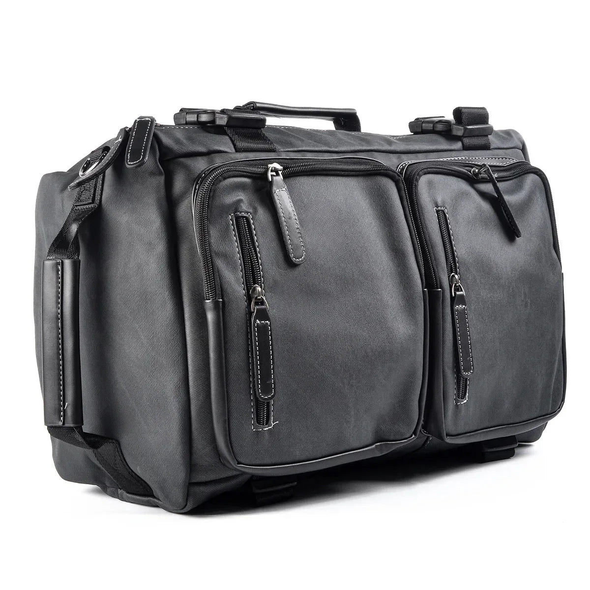 Geanta voiaj, pentru avion, piele ecologica, Naimeed, Companion, Negru, 45x15x30cm