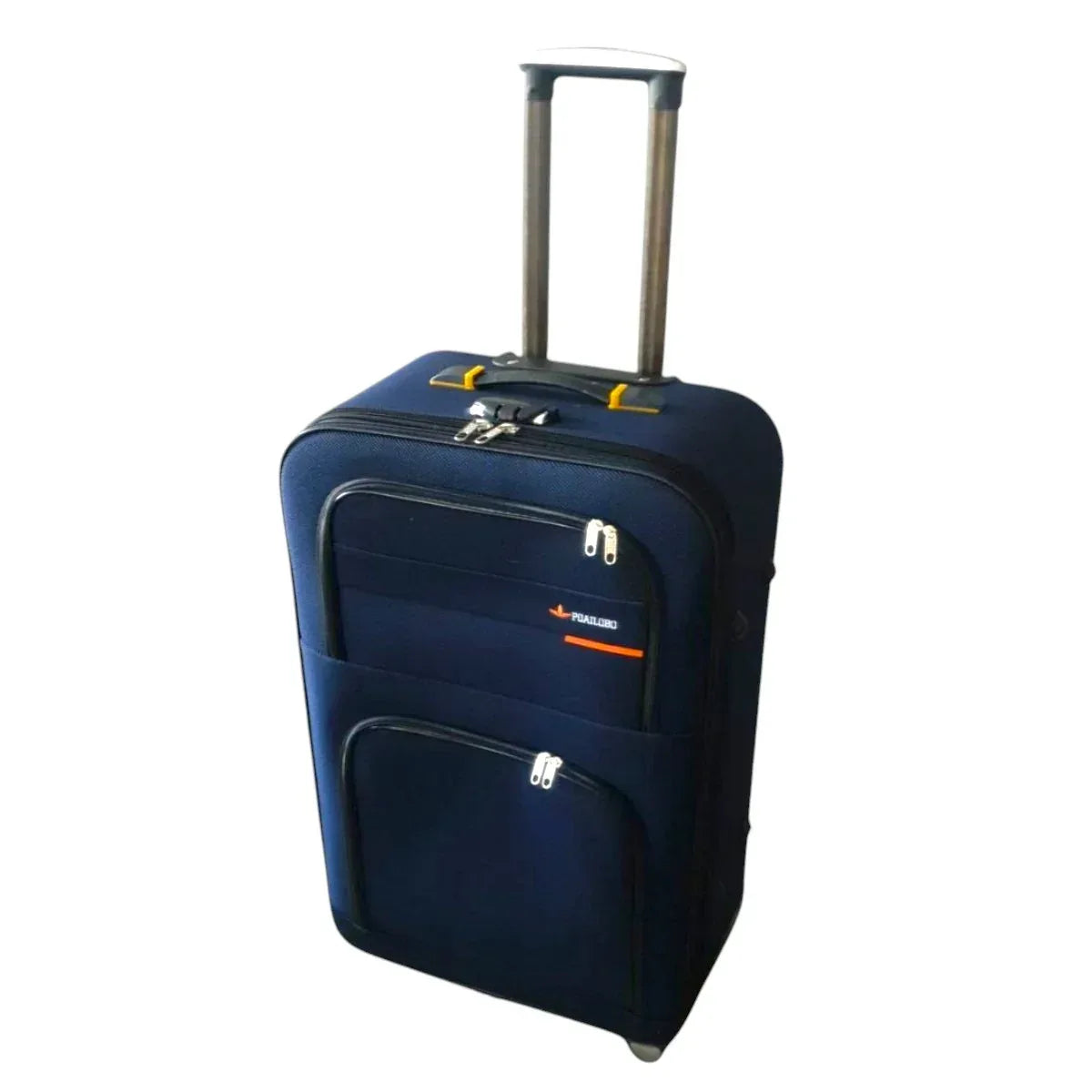 Troler voiaj, Mic, Naimeed, 4 roti duble 360 grade, material textil, inchidere cifru, 36x22x55cm