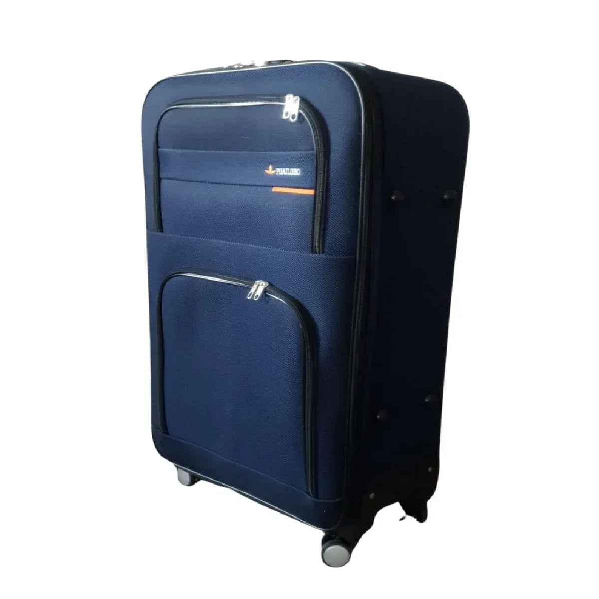 Troler voiaj, Mic, Naimeed, 4 roti duble 360 grade, material textil, inchidere cifru, 36x22x55cm