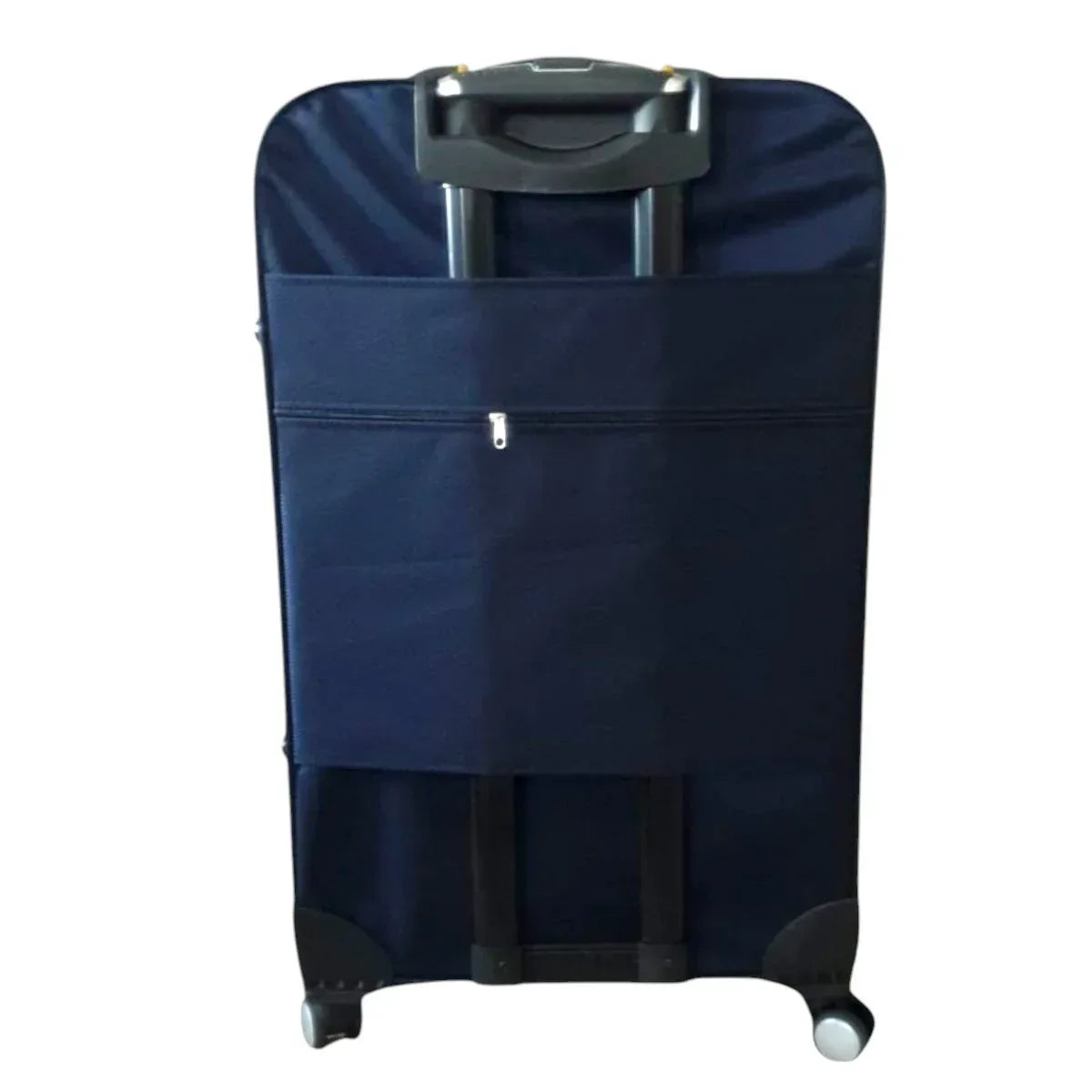 Troler voiaj, Mic, Naimeed, 4 roti duble 360 grade, material textil, inchidere cifru, 36x22x55cm