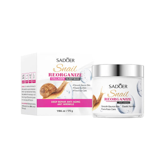 Mască faciala cu Mucină de Melc Mască facială regeneratoare pentru hidratare, fermitate și efect anti-aging
