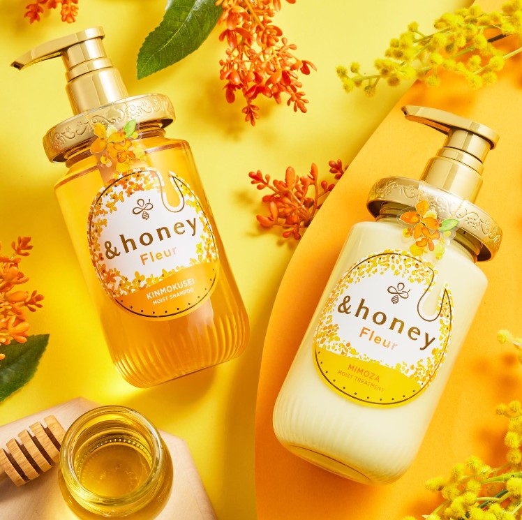 Fleur Kinmokusei Feuchtigkeitsspendendes Haarshampoo für trockenes und strapaziertes Haar, 450 ml