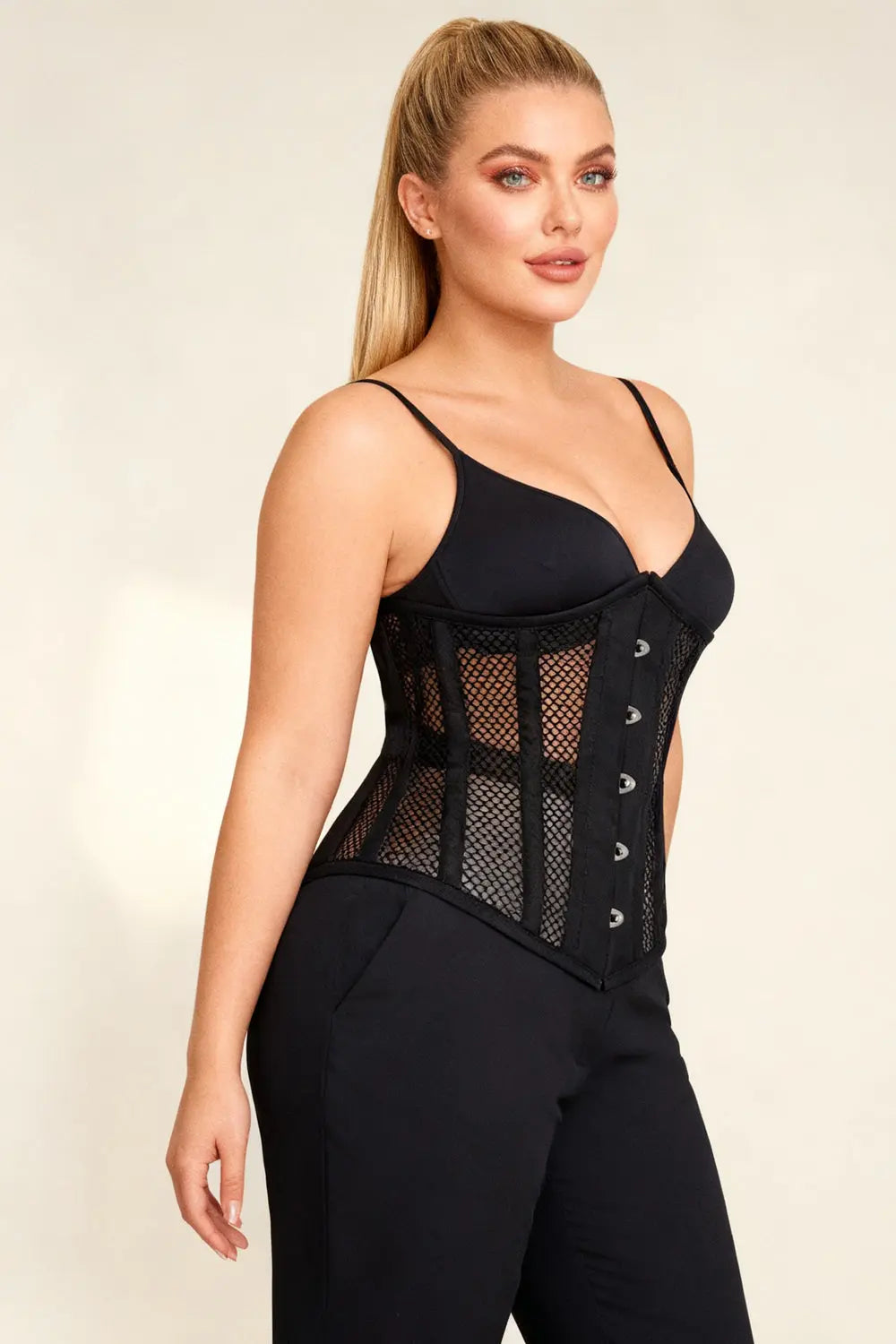 Corset Underbust Negru Midnight Hetty Luxe Noir