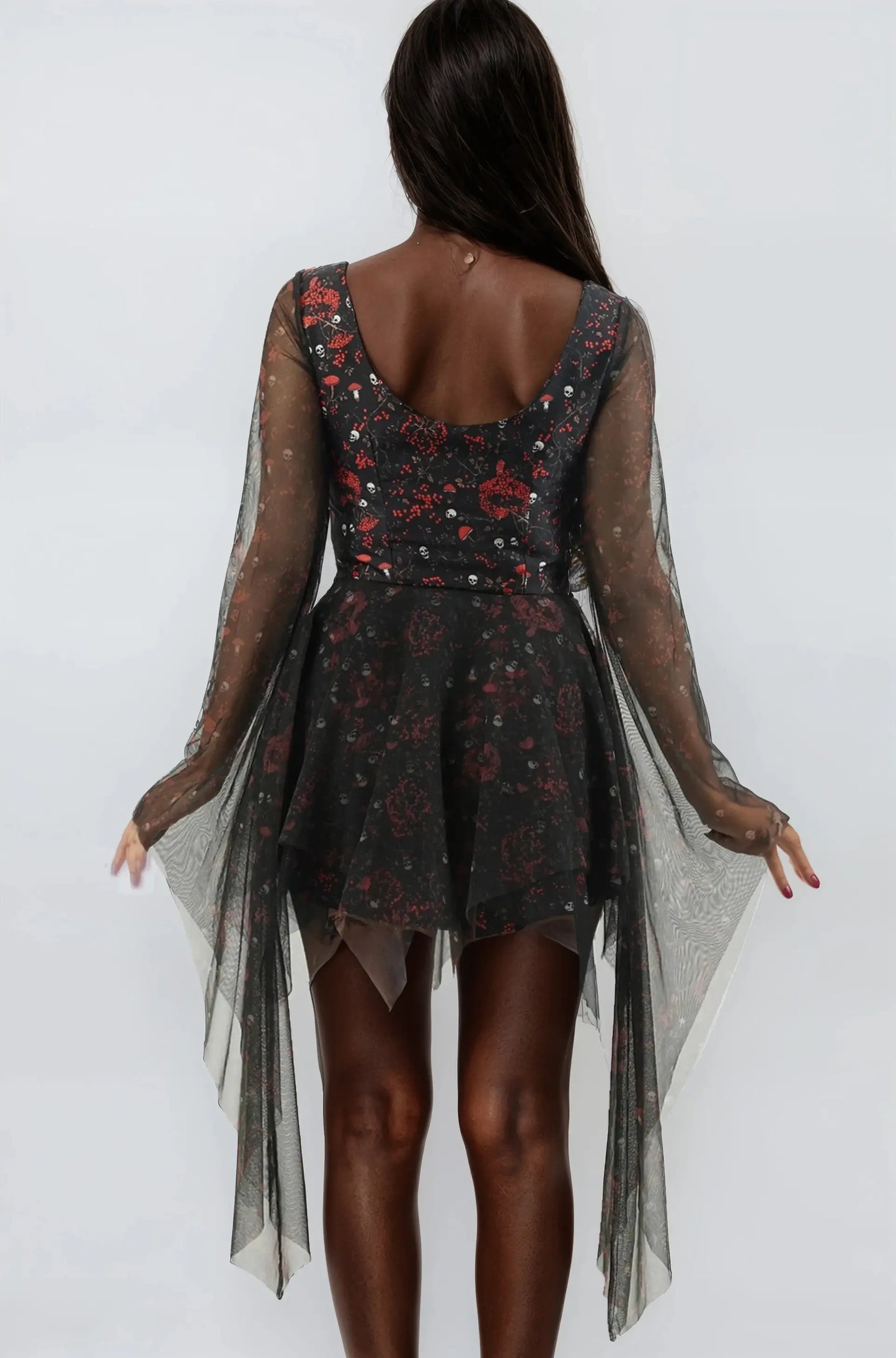 Rochie cu inspirație gotică Hayami Skull
