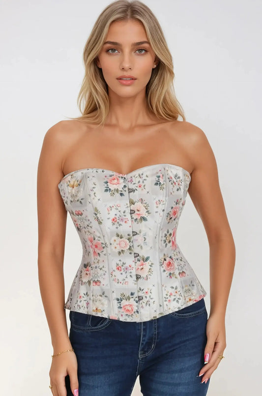 Gorset Mayda Floral Sweet Heart