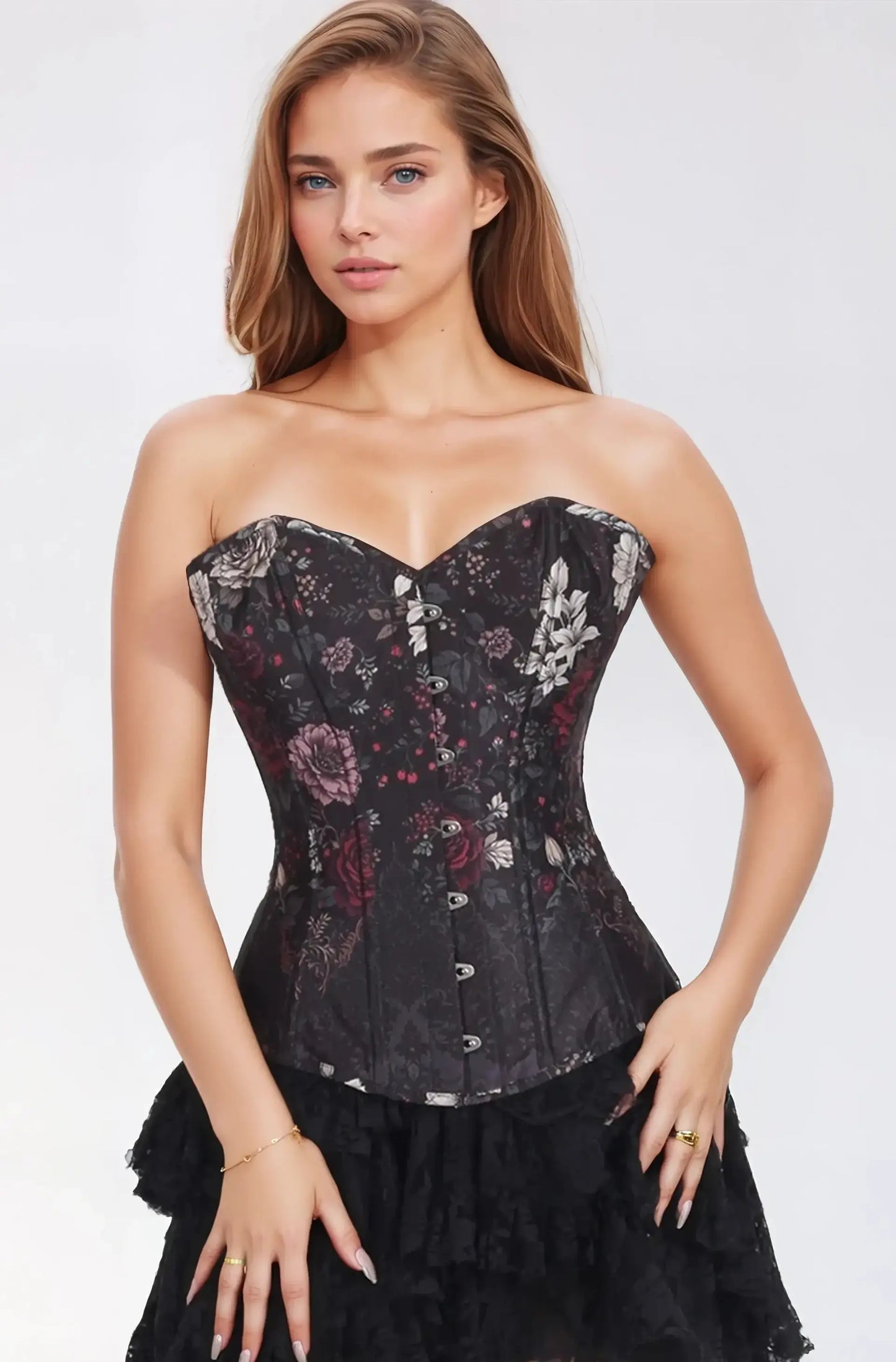 Michiko Floral Overbust Corset
