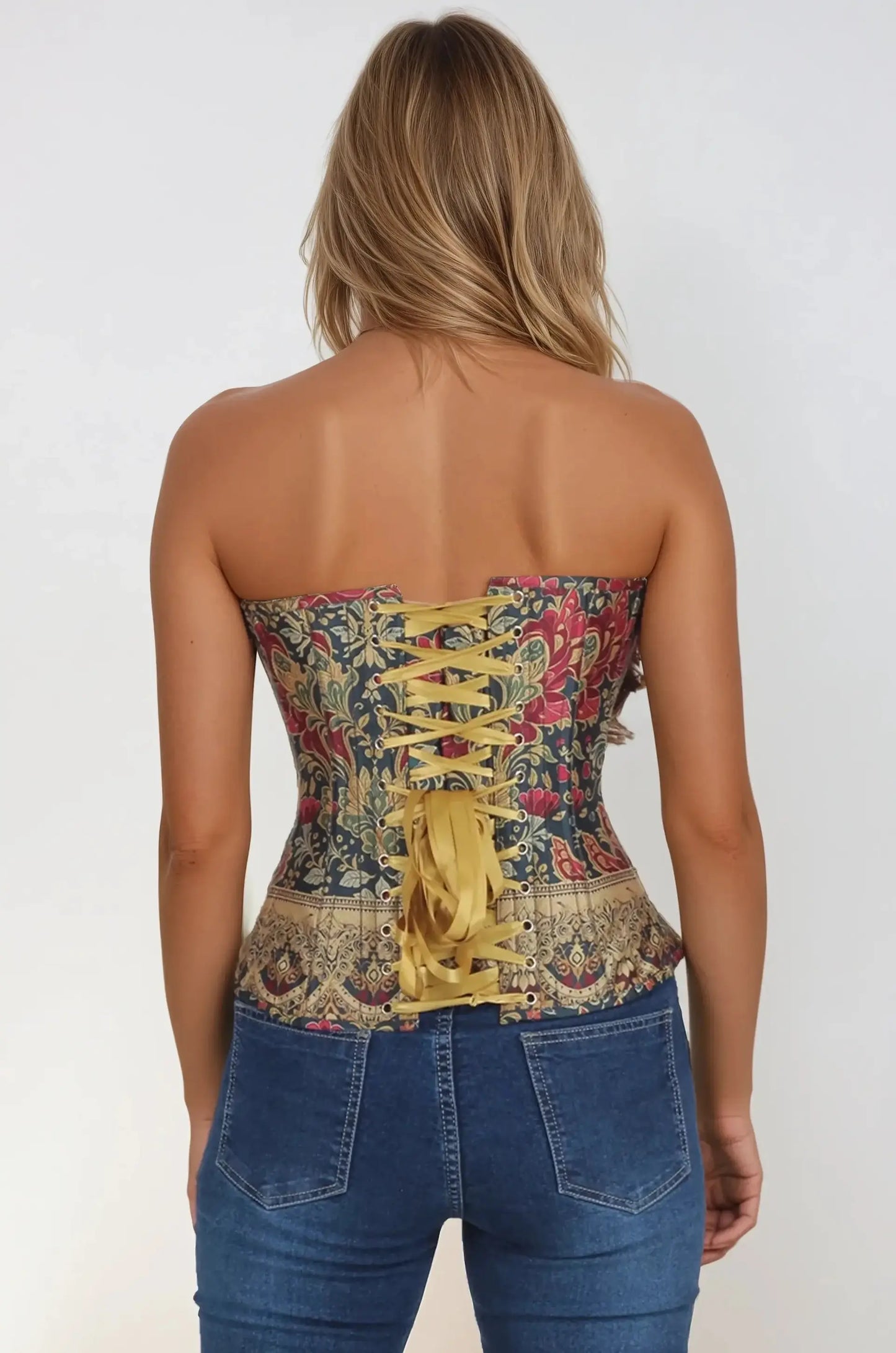 Gorset Teriana Ornate Floral Overbust