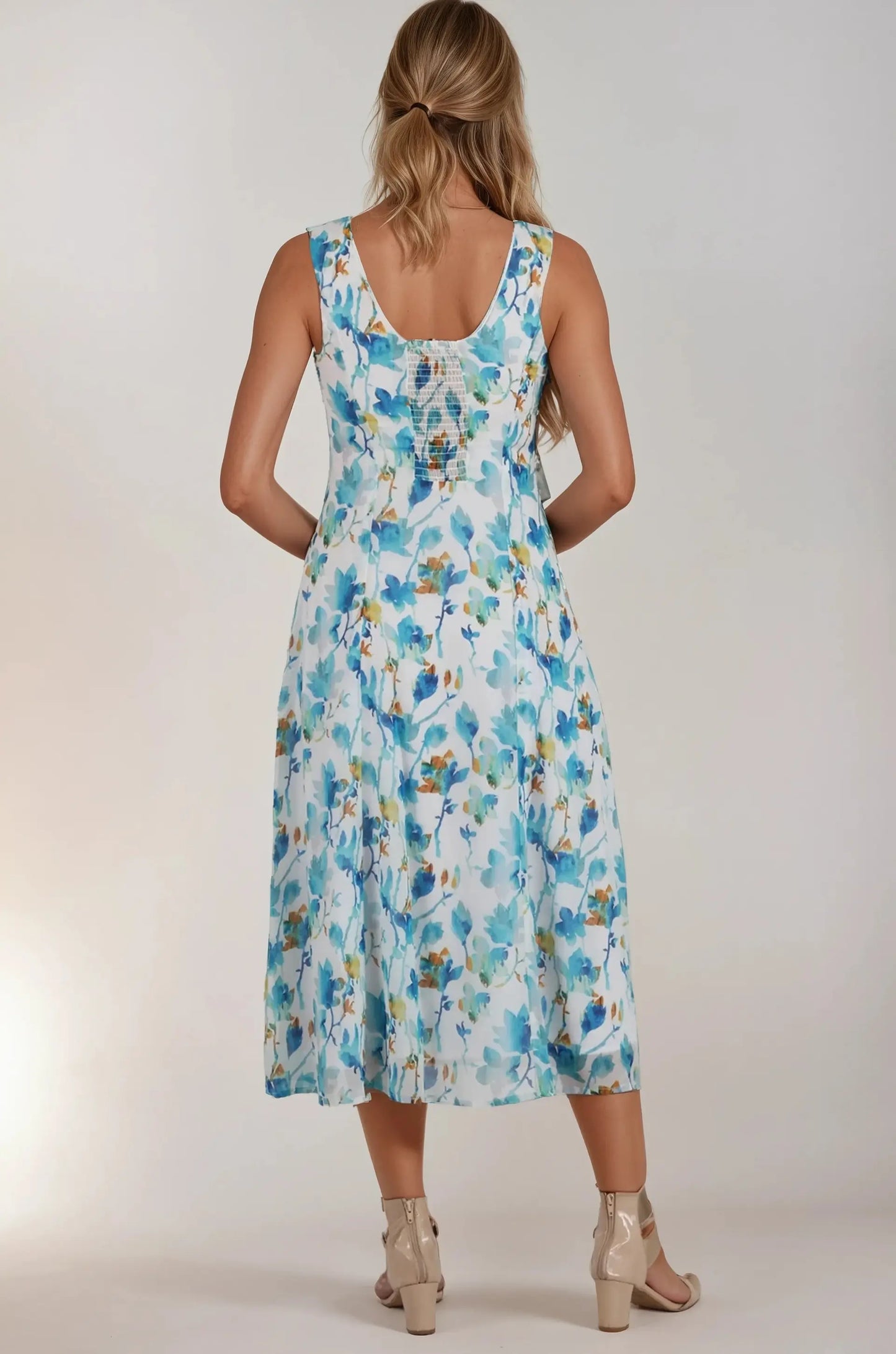 Rochie Bowen cu imprimeu floral din georgette