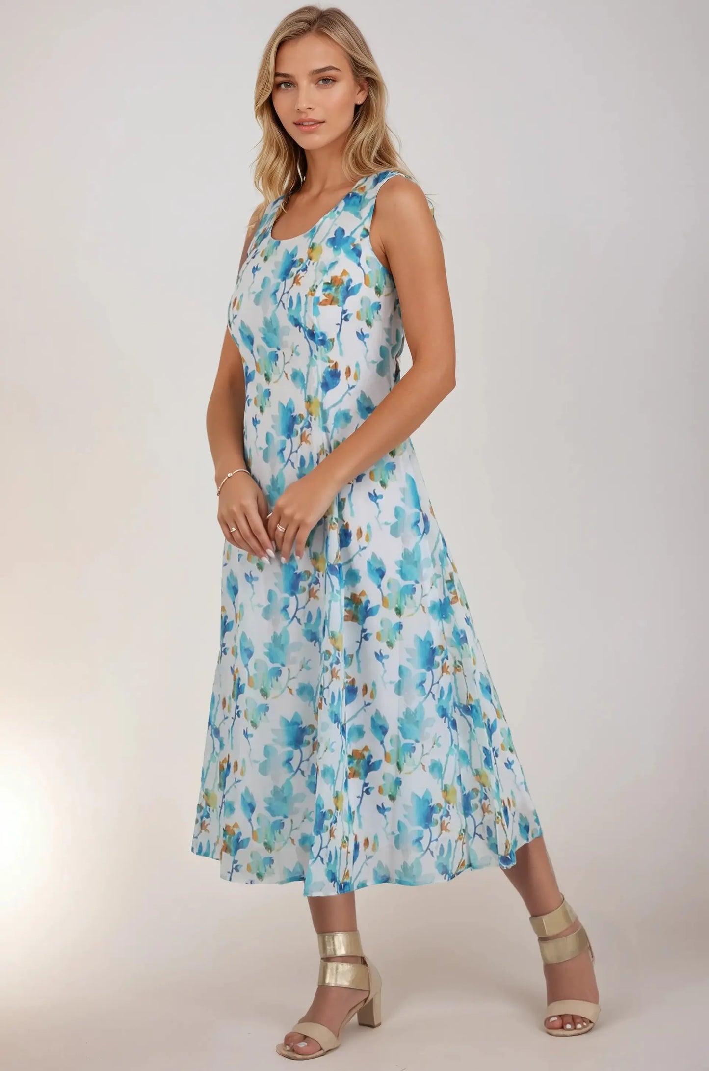 Rochie Bowen cu imprimeu floral din georgette