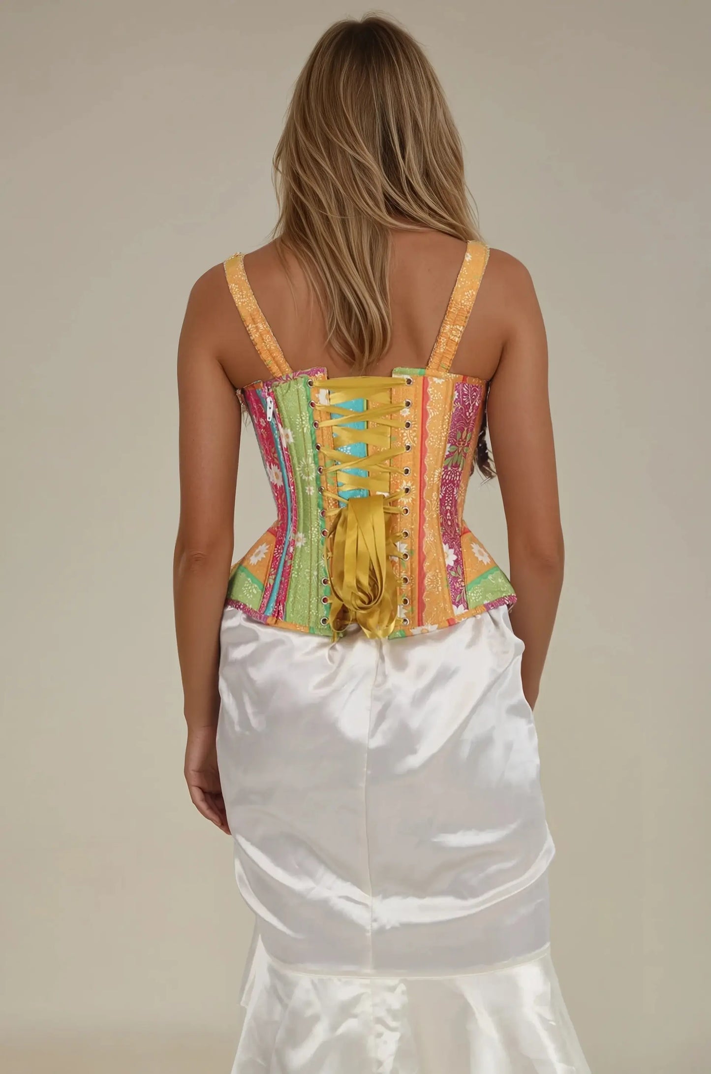 Shirley Whimsical Floral Overbust Corset