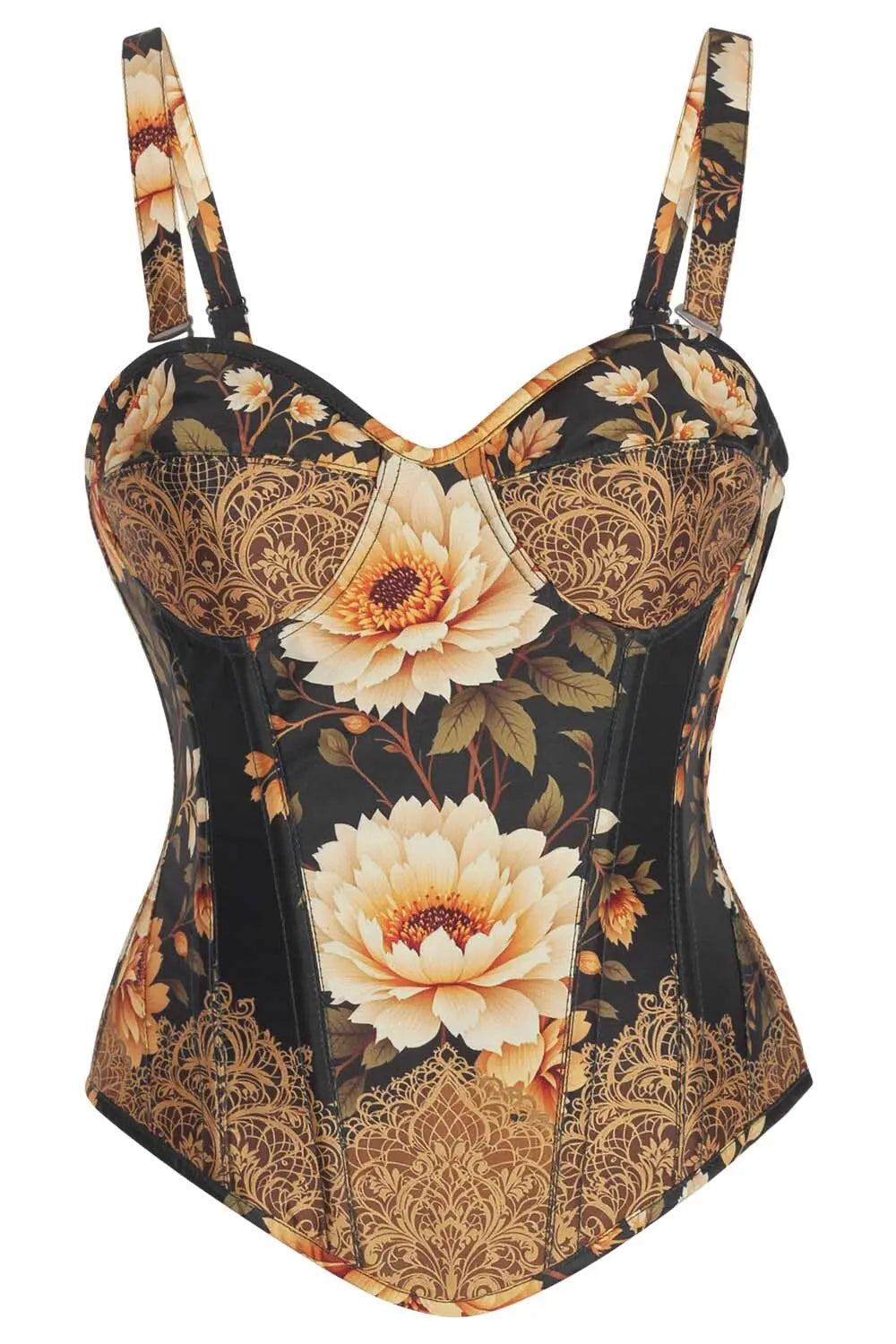 Cataleya Floral Overbust Corset