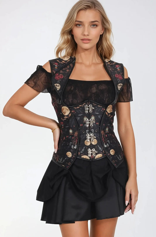Chesni Gothic Moonlit Underbust Corset
