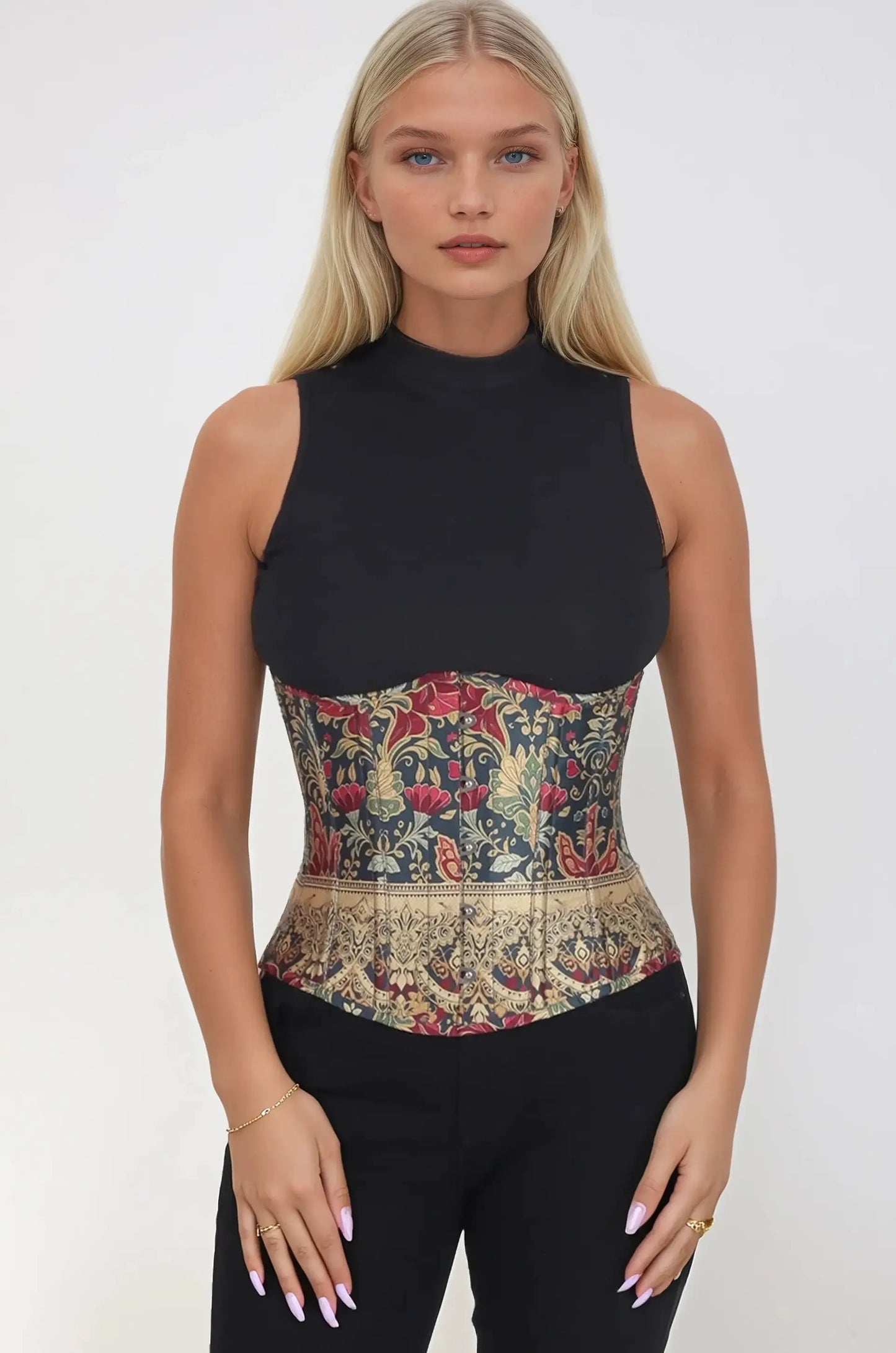 Sydni Corset Underbust cu Print Ornamental