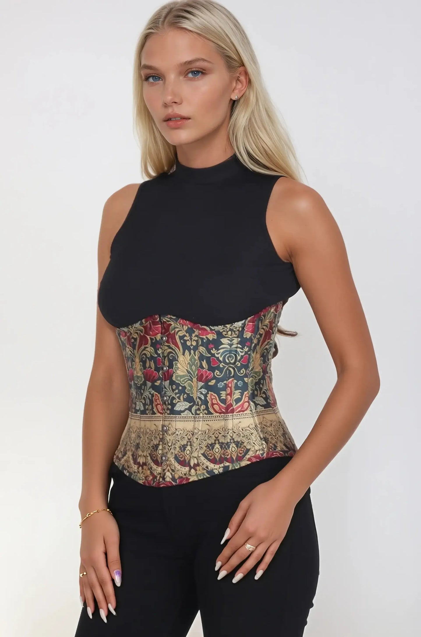 Sydni Corset Underbust cu Print Ornamental